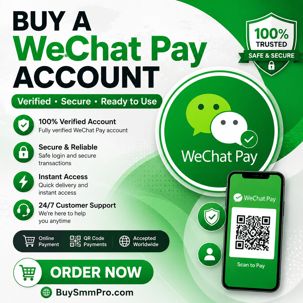 Buy WeChat Pay Accounts